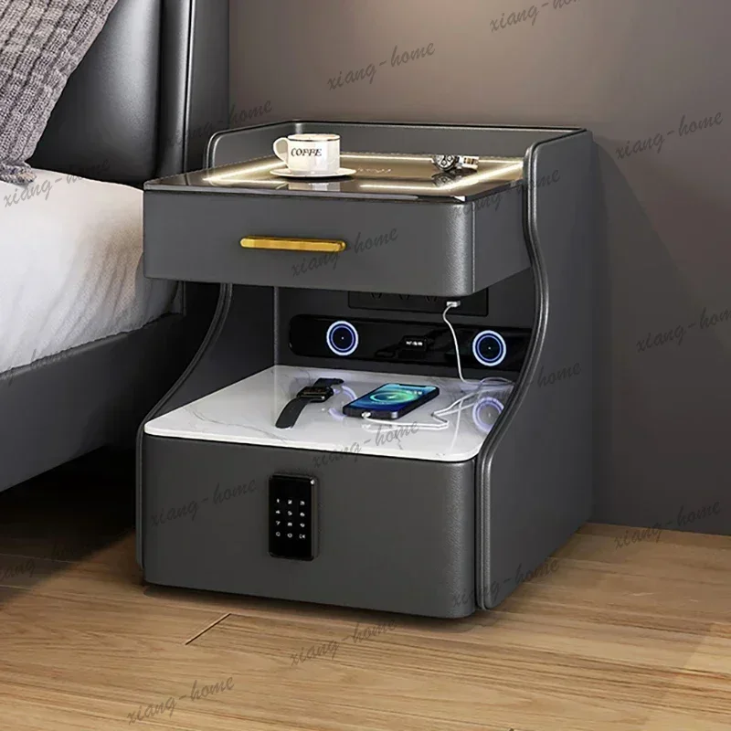 Home Security America - LSBedside Table Comfortable With Drawers Bedroom