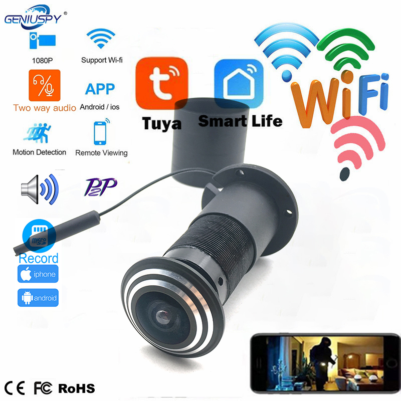 1080P Mini Peephole Wifi Door  - Home Security Front Door Camera recension och pris