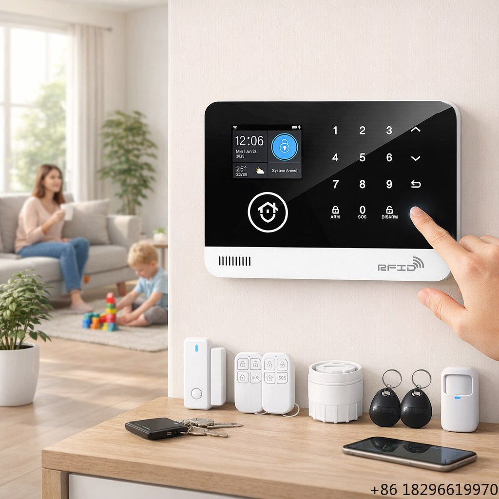 WiFi GSM Smart Home Alarm Secu - Home Security Battery Replacement recension och pris