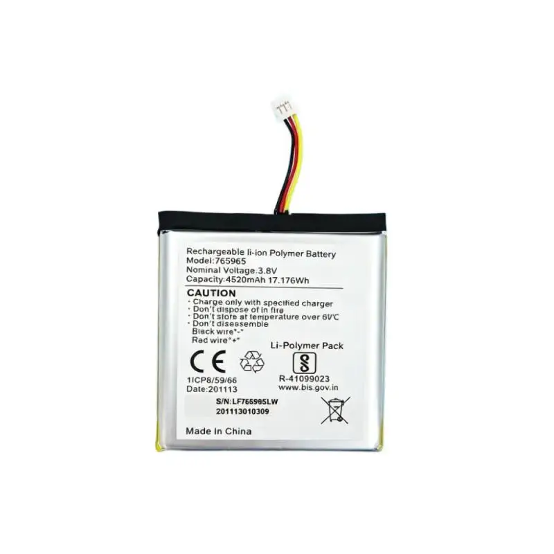 765965 4520mAh Li-Polymer Repl - Home Security Battery Replacement recension och pris