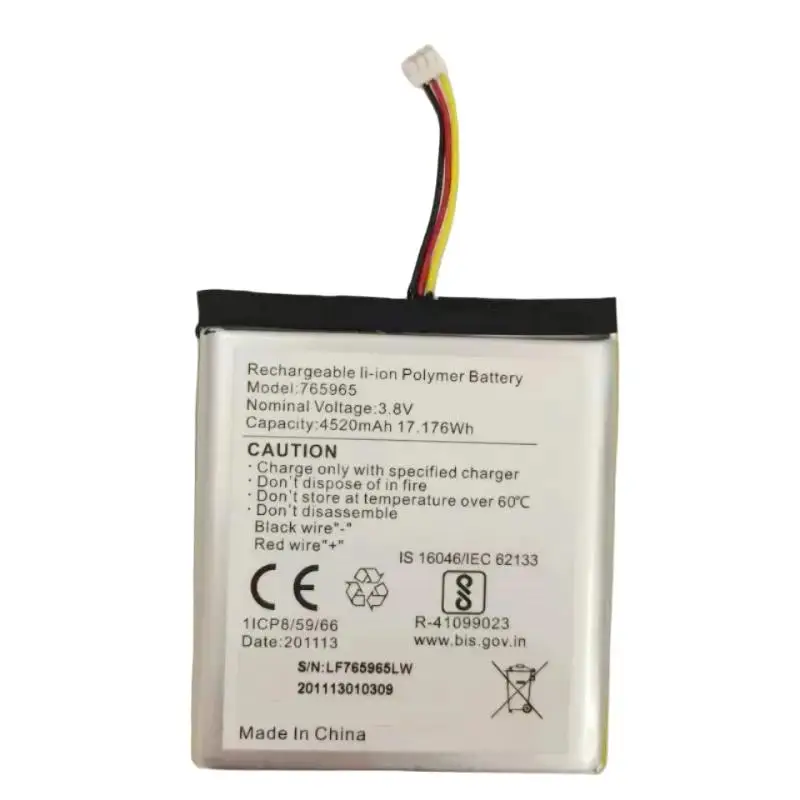 765965 4520mAh Li-Polymer Repl - Home Security Battery Replacement recension och pris