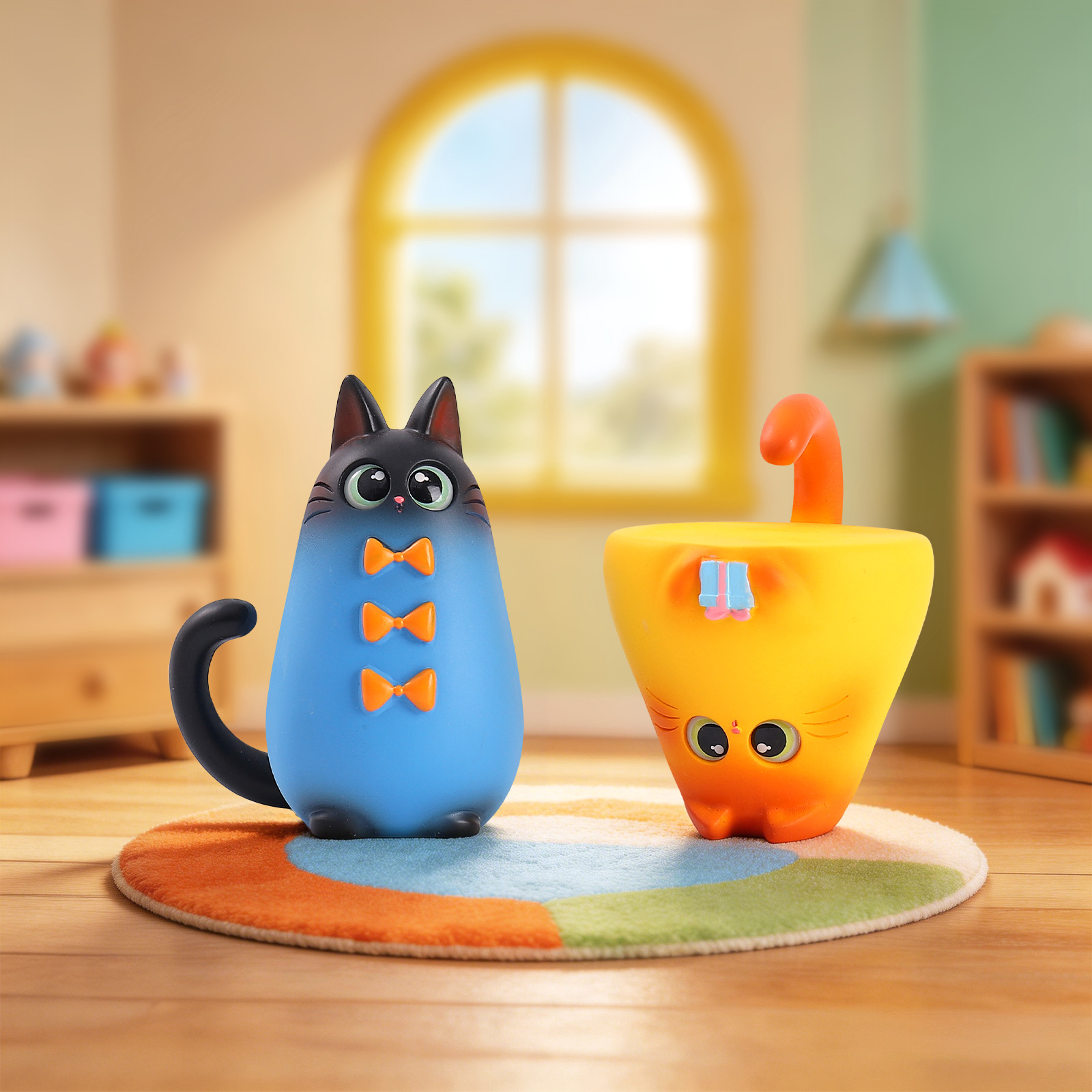 Blind Box Cat Figurine Resin C - Home Security Box recension och pris