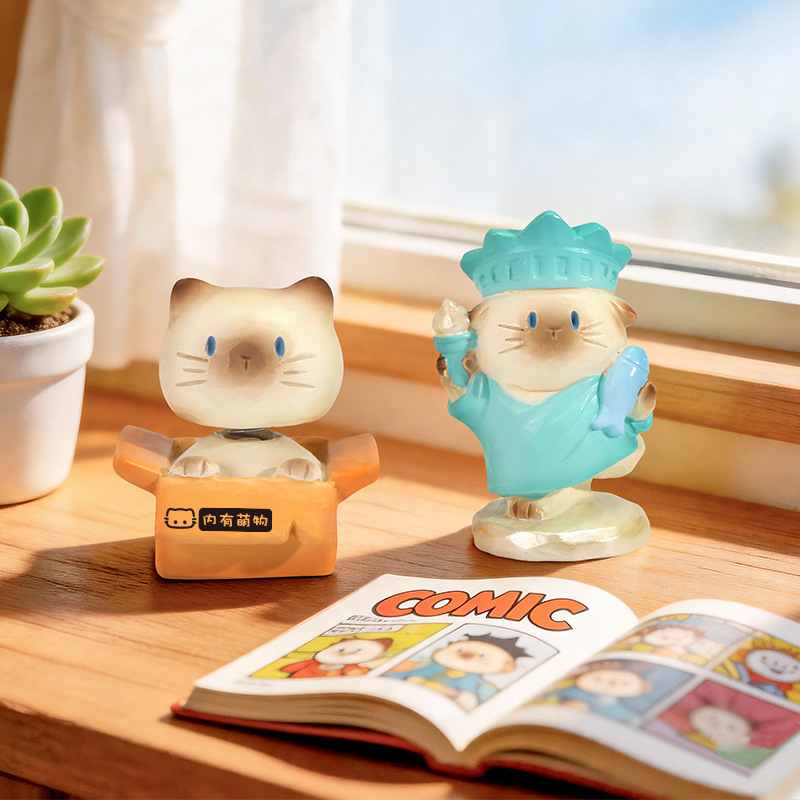 Cute Cat Blind Box Figure Resi - Home Security Box recension och pris