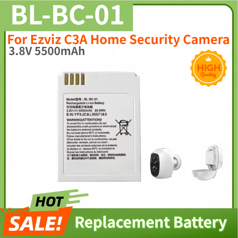 High Quality 3.8V 5500mAh Batt - Home Security Battery Replacement recension och pris