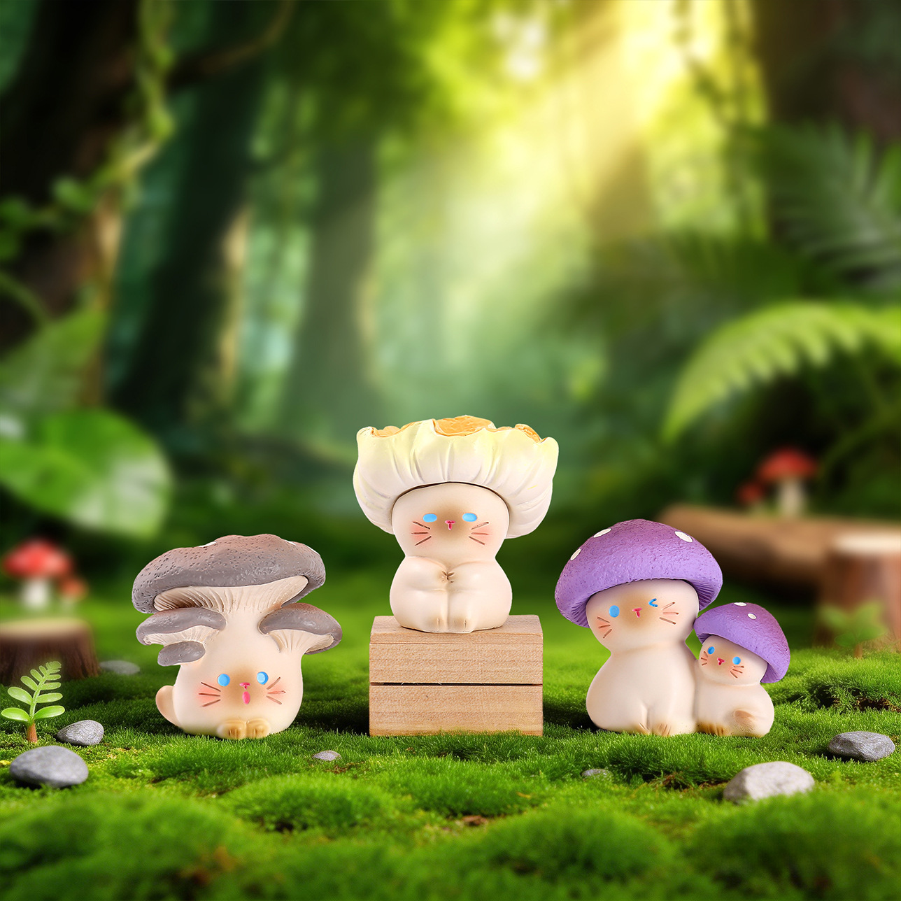 Mushroom Meow Blind Box Cute C - Home Security Box recension och pris