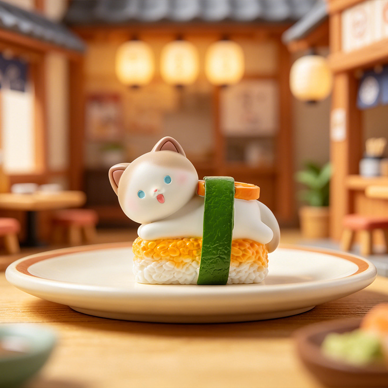 Sushi Cat Blind Box Cartoon Fi - Home Security Box recension och pris