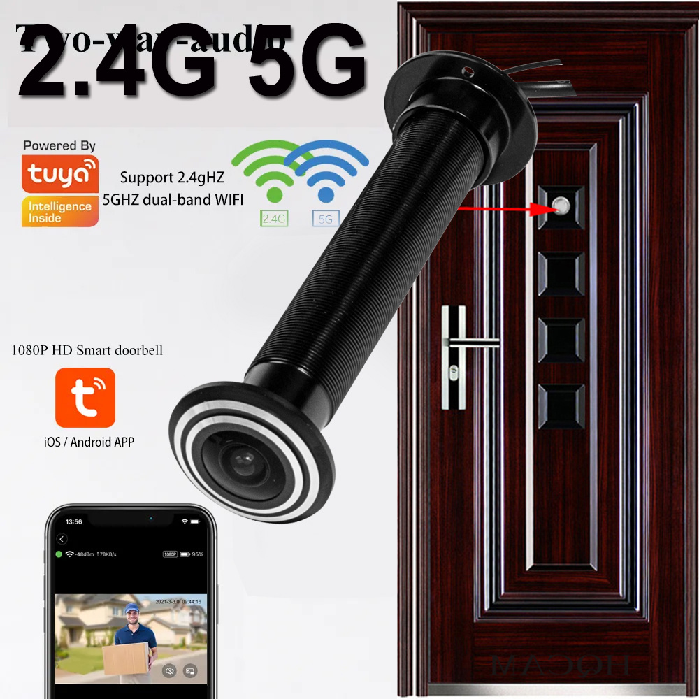16mm Door Wifi Eye Camera 5G 2 - Home Security Front Door Camera recension och pris